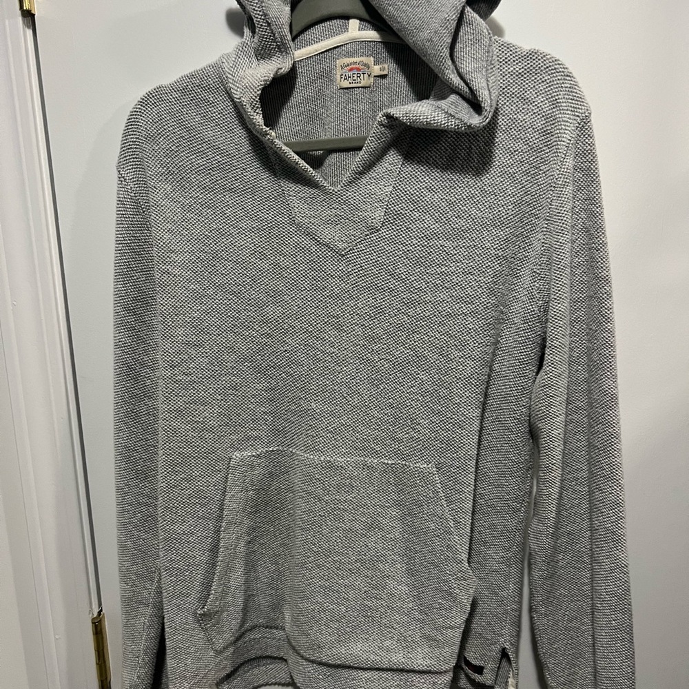 Faherty Whitewater Baja Hoodie Relaxed knit beach